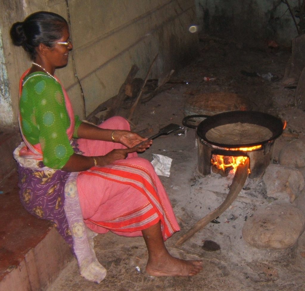 Lady Cooking Aapas