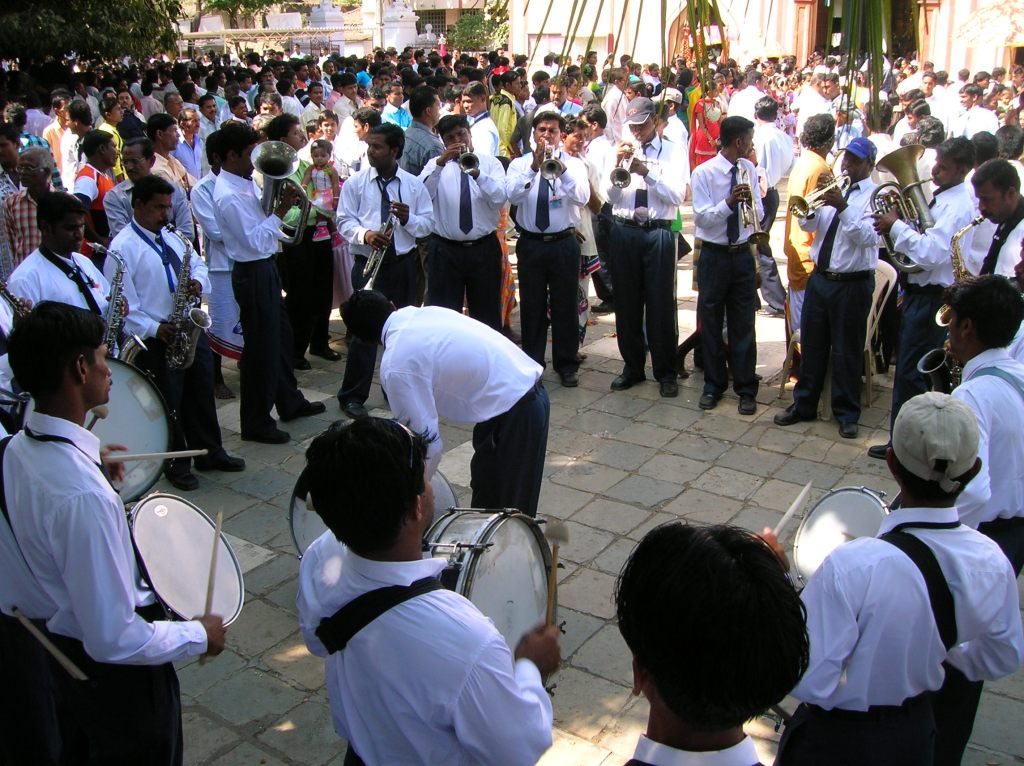 Wedding Band playing local songs and showing their skill as a group